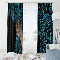 Maripi New Zealand Window Curtain Maori Weapon Paua Shell Haka Fern LT14 - Polynesian Pride