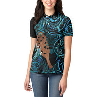 Maripi New Zealand Women Polo Shirt Maori Weapon Paua Shell Haka Fern LT14 - Polynesian Pride