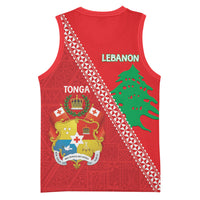 Tonga And Lebanon Basketball Jersey 2026 Together Half Style LT14 - Polynesian Pride