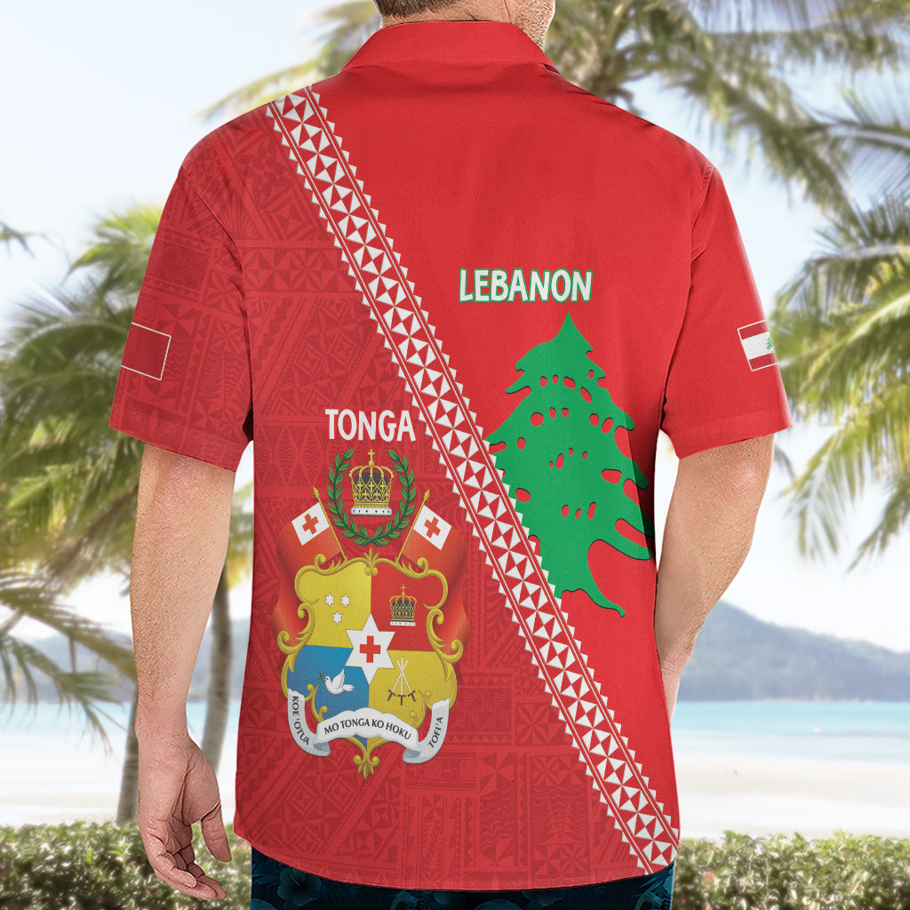 Tonga And Lebanon Hawaiian Shirt 2026 Together Half Style LT14 - Polynesian Pride