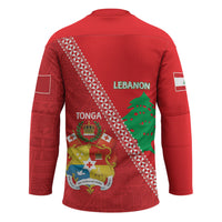 Tonga And Lebanon Hockey Jersey 2026 Together Half Style LT14 - Polynesian Pride
