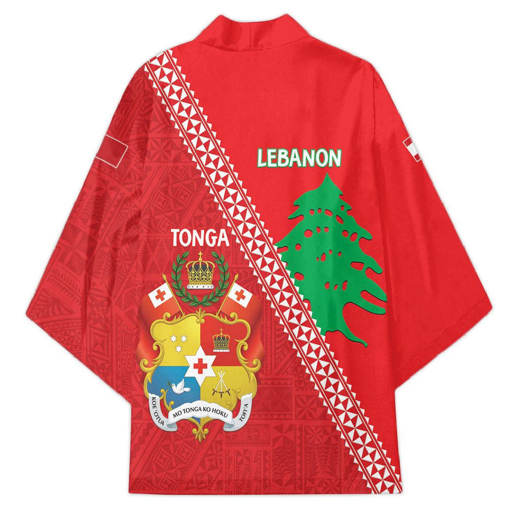 Tonga And Lebanon Kimono 2026 Together Half Style LT14 - Polynesian Pride