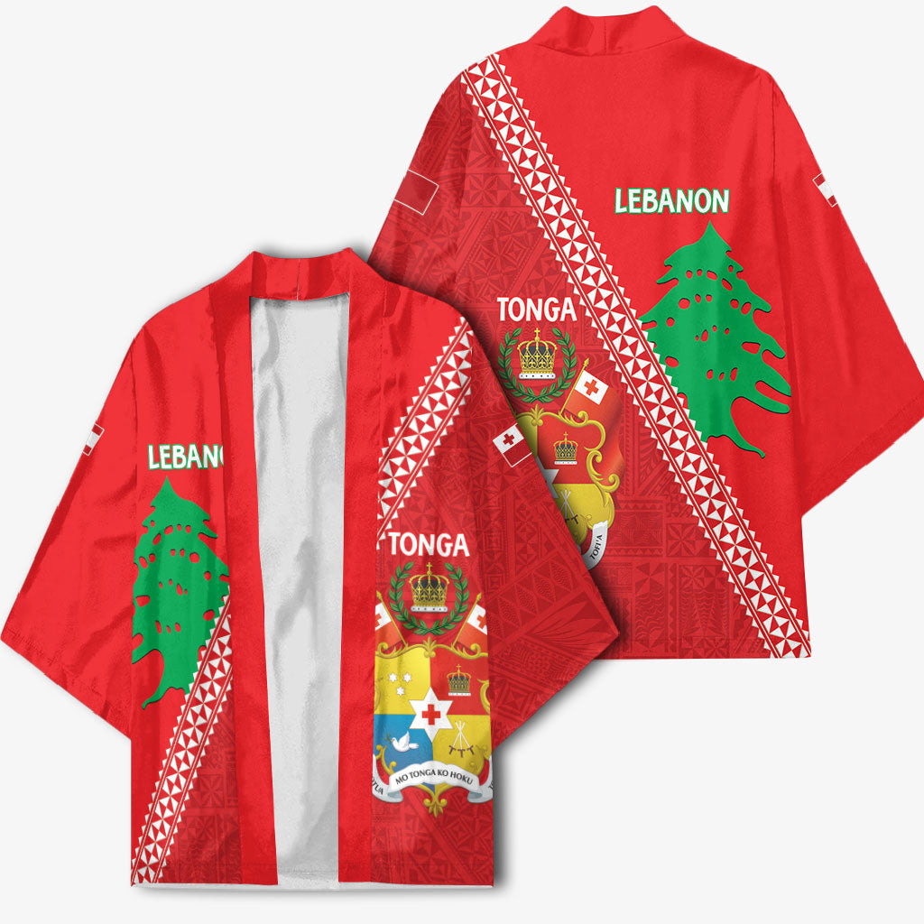 Tonga And Lebanon Kimono 2026 Together Half Style LT14 - Polynesian Pride