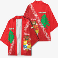 Tonga And Lebanon Kimono 2026 Together Half Style LT14 - Polynesian Pride