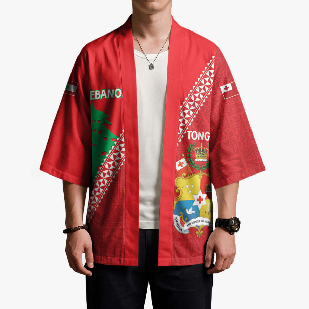 Tonga And Lebanon Kimono 2026 Together Half Style LT14 - Polynesian Pride