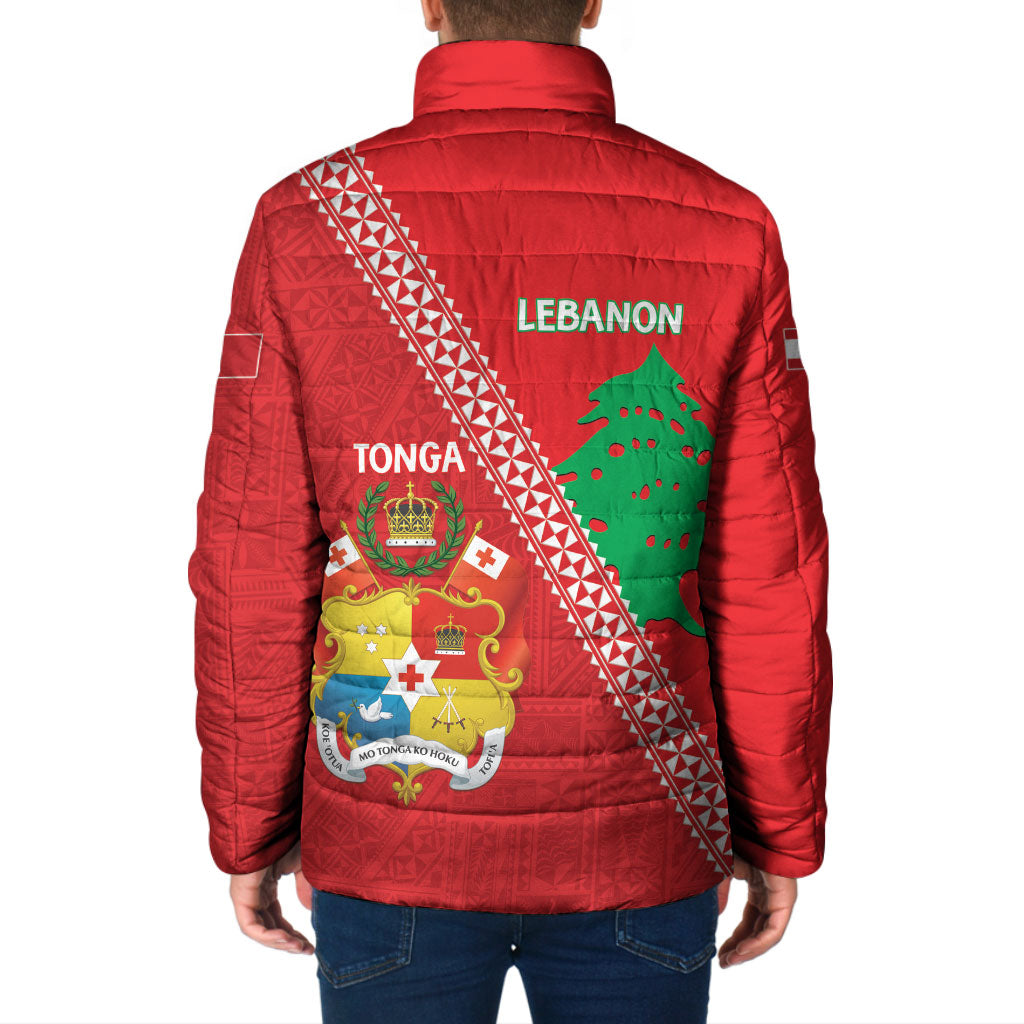 Tonga And Lebanon Padded Jacket 2026 Together Half Style LT14 - Polynesian Pride