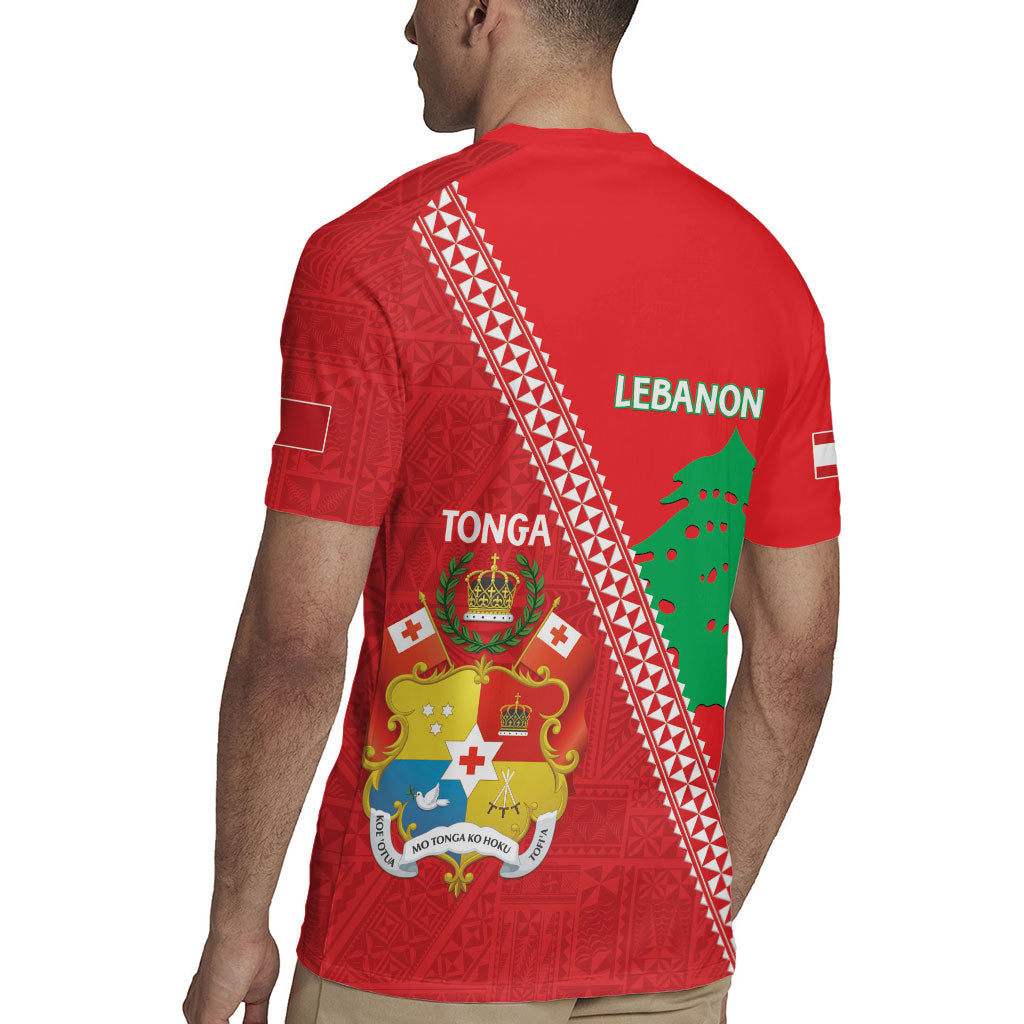 Tonga And Lebanon Rugby Jersey 2026 Together Half Style LT14 - Polynesian Pride