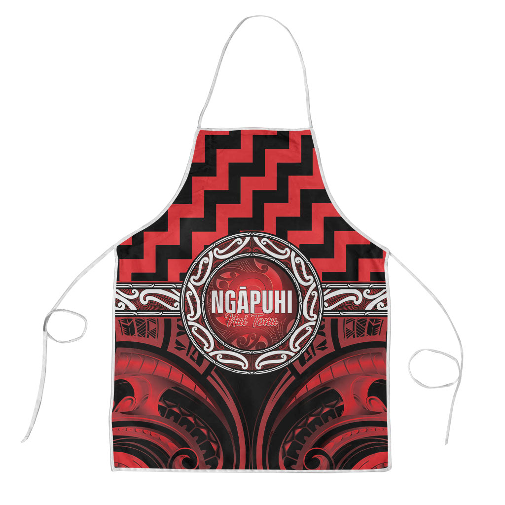 Aotearoa Ngapuhi Apron Maori Iwi Poutama Puhoro Tattoo LT14 Red - Polynesian Pride