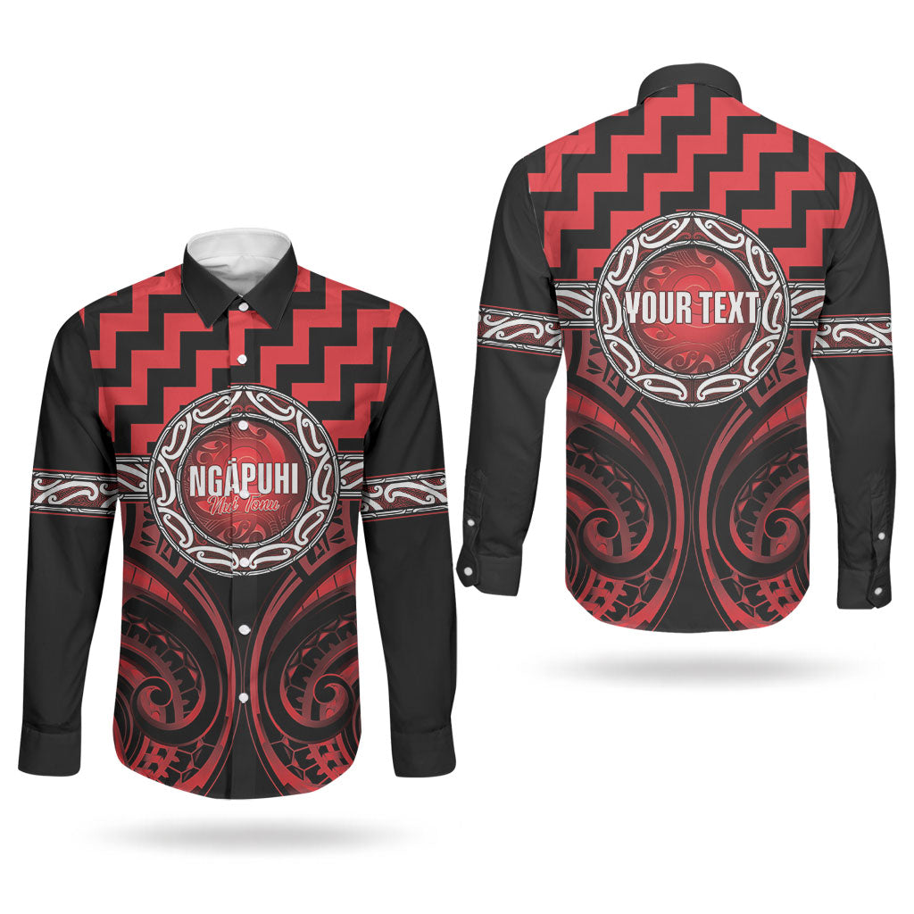 Aotearoa Ngapuhi Personalised Couples Matching Off Shoulder Short Dress and Long Sleeve Button Shirt Maori Iwi Poutama Puhoro Tattoo