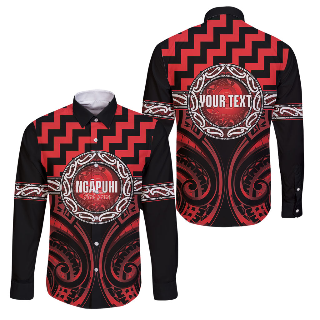 Aotearoa Ngapuhi Personalised Family Matching Long Sleeve Bodycon Dress and Hawaiian Shirt Maori Iwi Poutama Puhoro Tattoo
