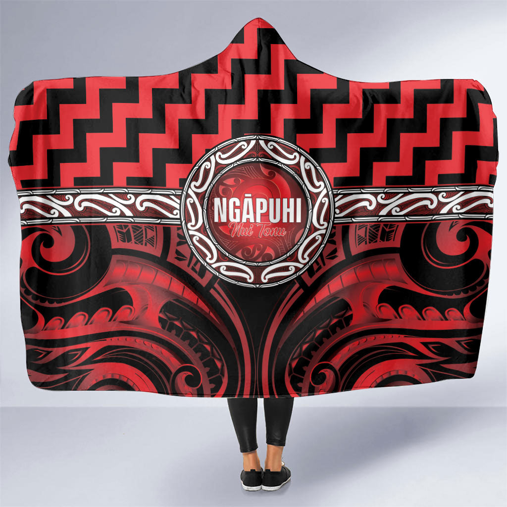 Aotearoa Ngapuhi Hooded Blanket Maori Iwi Poutama Puhoro Tattoo