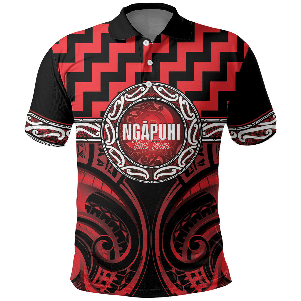 Aotearoa Ngapuhi Personalised Polo Shirt Maori Iwi Poutama Puhoro Tattoo