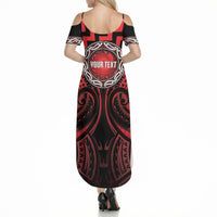 Aotearoa Ngapuhi Personalised Summer Maxi Dress Maori Iwi Poutama Puhoro Tattoo