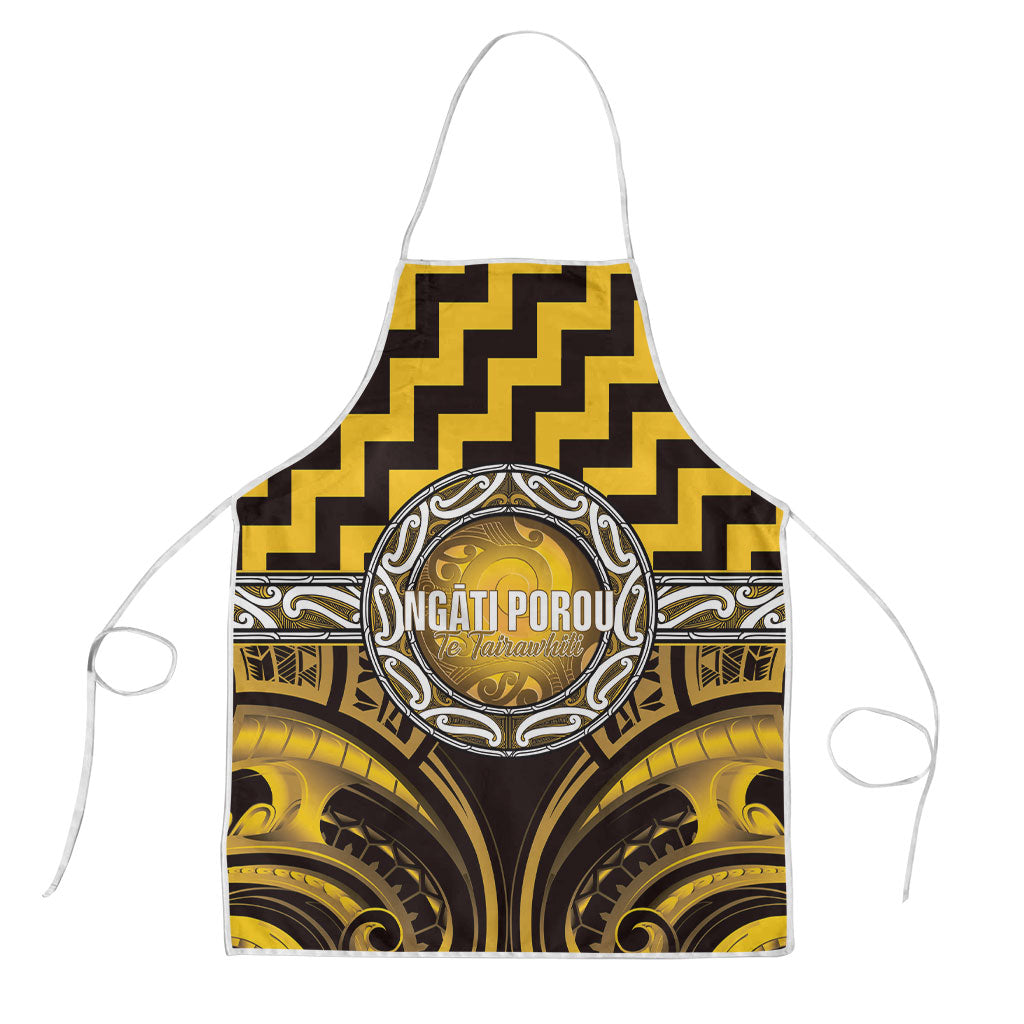 Aotearoa Ngati Porou Apron Maori Iwi Poutama Puhoro Tattoo LT14 Yellow - Polynesian Pride