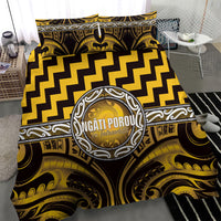 Aotearoa Ngati Porou Bedding Set Maori Iwi Poutama Puhoro Tattoo