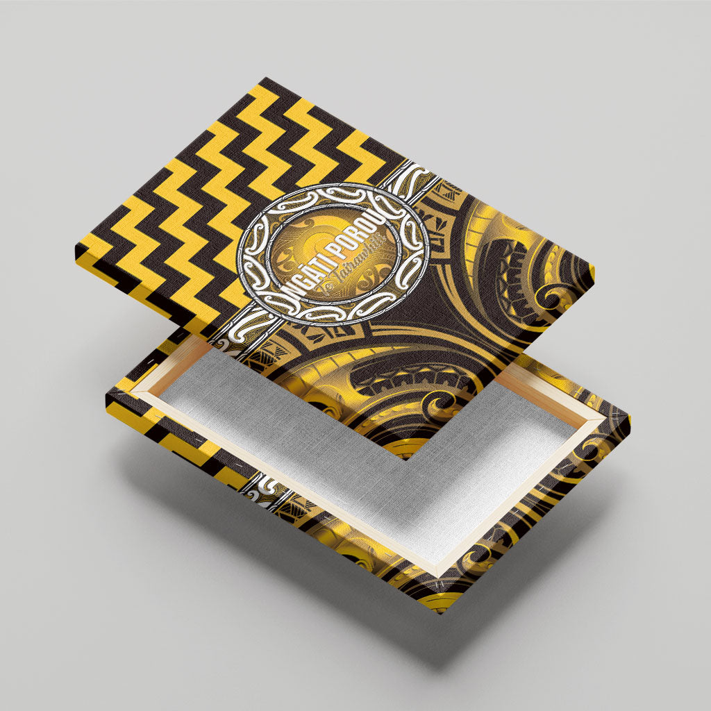 Aotearoa Ngati Porou Canvas Wall Art Maori Iwi Poutama Puhoro Tattoo
