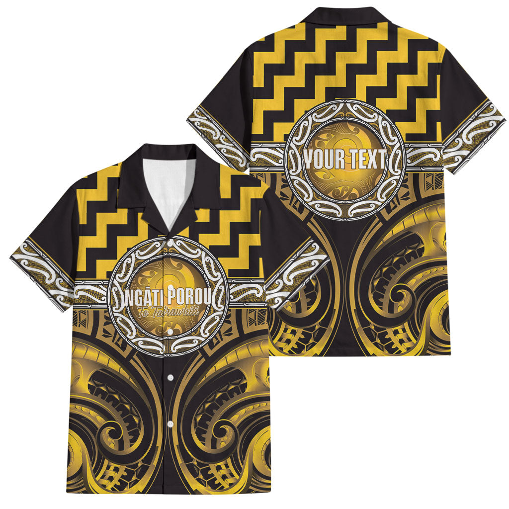 Aotearoa Ngati Porou Personalised Family Matching Off Shoulder Short Dress and Hawaiian Shirt Maori Iwi Poutama Puhoro Tattoo