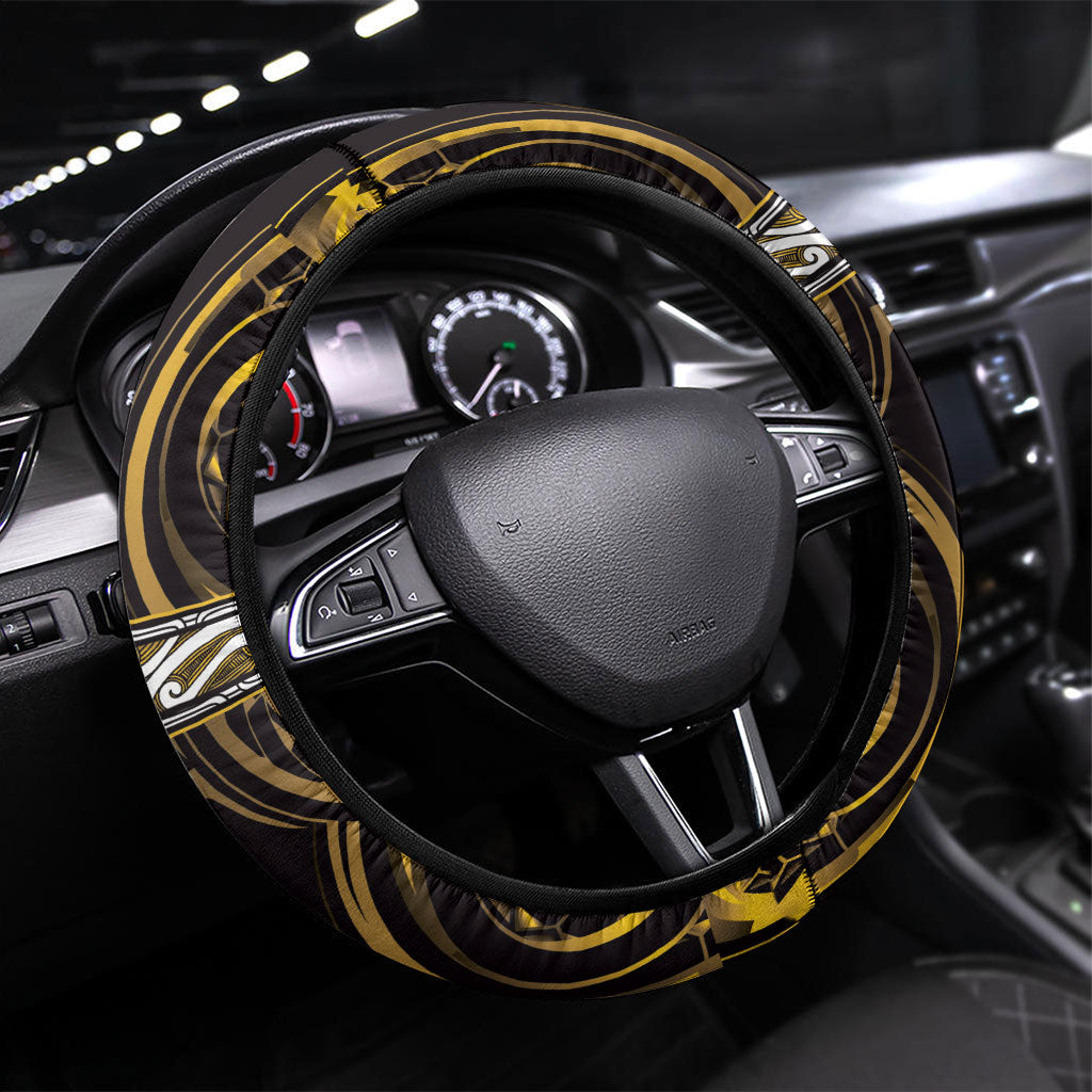 Aotearoa Ngati Porou Steering Wheel Cover Maori Iwi Poutama Puhoro Tattoo