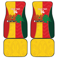 Custom Rugby Papua New Guinea and Lebanon Car Mats PNG Kumuls Cedars Together