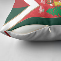 Rugby Tonga and Lebanon Pillow Cover Mate Maa Tonga Cedars Together