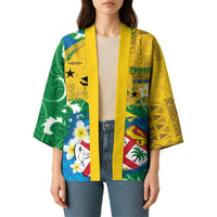 Malampa Fiji Day Kimono 10 October Together We Grow Grunge Tapa Motifs