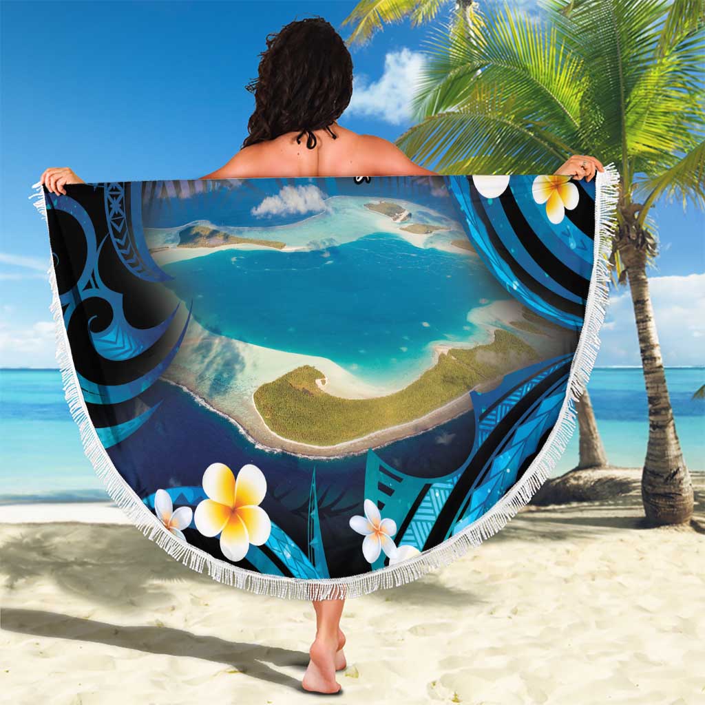 French Polynesia Tetiaroa Atoll Beach Blanket Polynesian Curves Style