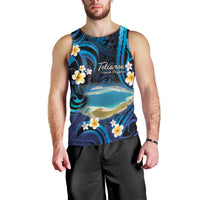 French Polynesia Tetiaroa Atoll Men Tank Top Polynesian Curves Style
