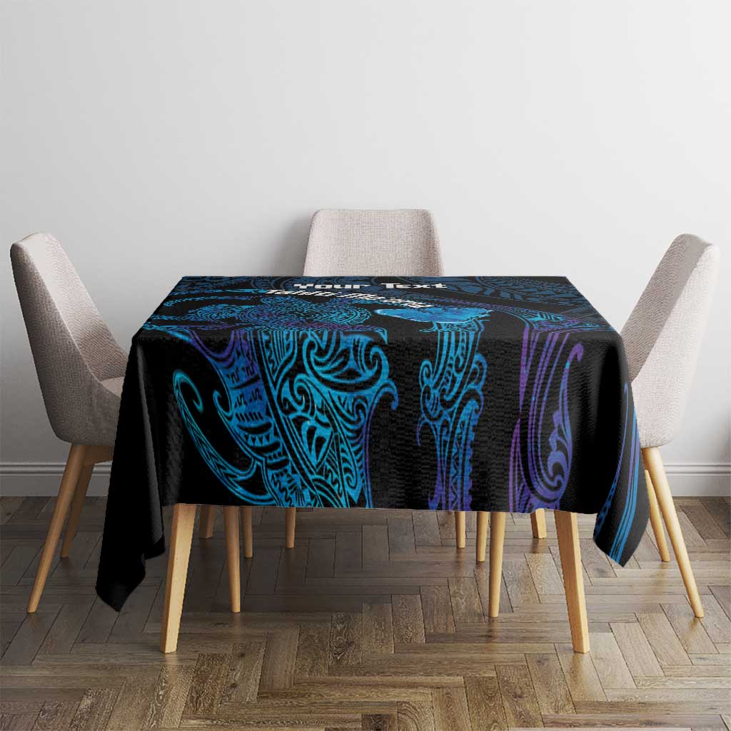 Personalised Tahiti Moorea Atoll Tablecloth Polynesian Sea Turtle LT14 - Polynesian Pride