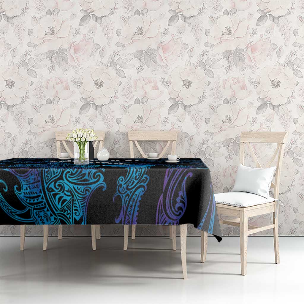 Personalised Tahiti Moorea Atoll Tablecloth Polynesian Sea Turtle LT14 - Polynesian Pride