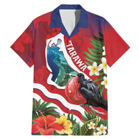 Personalised Kiribati Tarawa Atoll Family Matching Mermaid Dress and Hawaiian Shirt Frigate Bird With Map Tropical Style