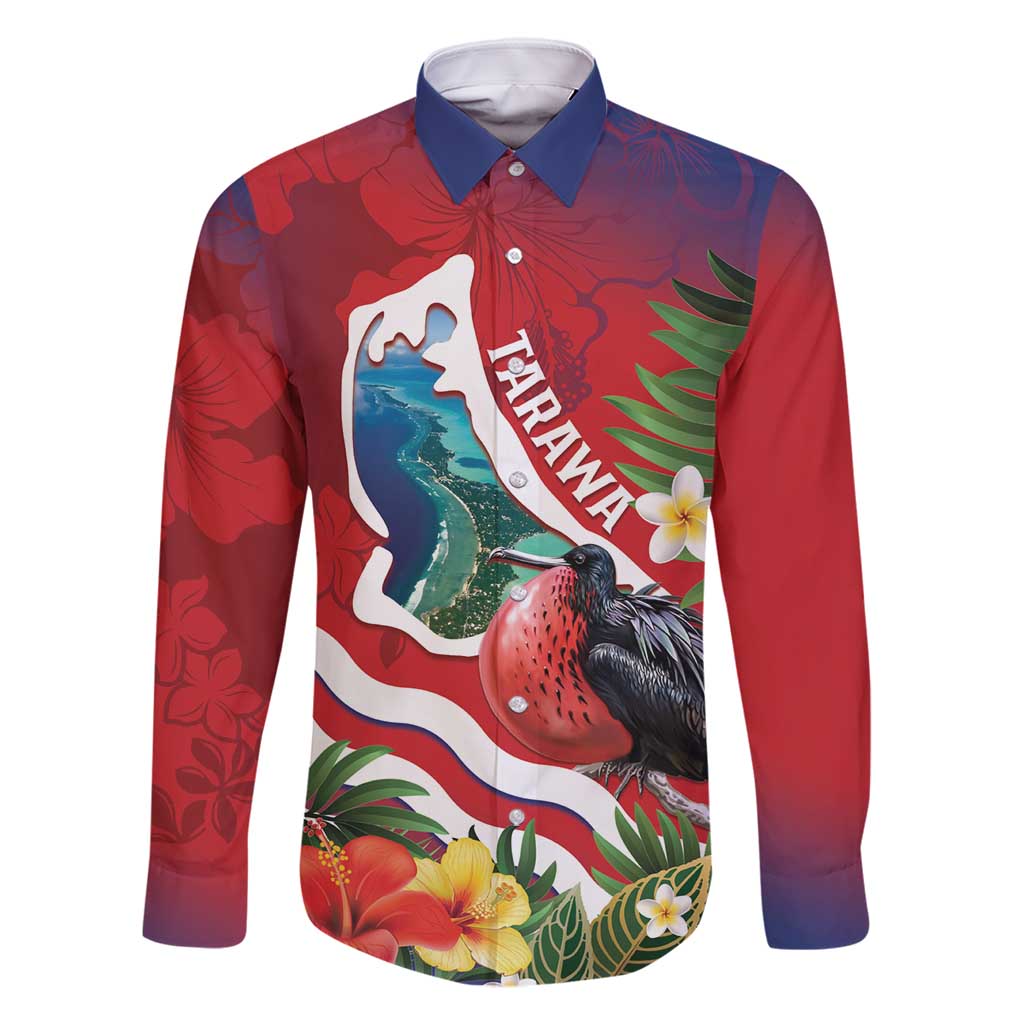 Personalised Kiribati Tarawa Atoll Family Matching Summer Maxi Dress and Hawaiian Shirt Frigate Bird With Map Tropical Style