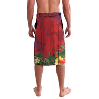 Personalised Kiribati Tarawa Atoll Lavalava Frigate Bird With Map Tropical Style