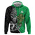 New Zealand and Ireland Rugby Custom Hoodie Maori Tiki Fern Irish Celtic Cross - Polynesian Pride