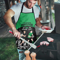 New Zealand and Ireland Rugby Apron Chicago 2025 Go All Black Shamrocks - Polynesian Pride