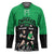 New Zealand and Ireland Rugby Custom Hockey Jersey Chicago 2025 Go All Black Shamrocks - Polynesian Pride