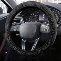 New Zealand and Ireland Rugby Steering Wheel Cover Chicago 2025 Go All Black Shamrocks - Polynesian Pride