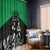 New Zealand and Ireland Rugby Window Curtain Chicago 2025 Go All Black Shamrocks - Polynesian Pride