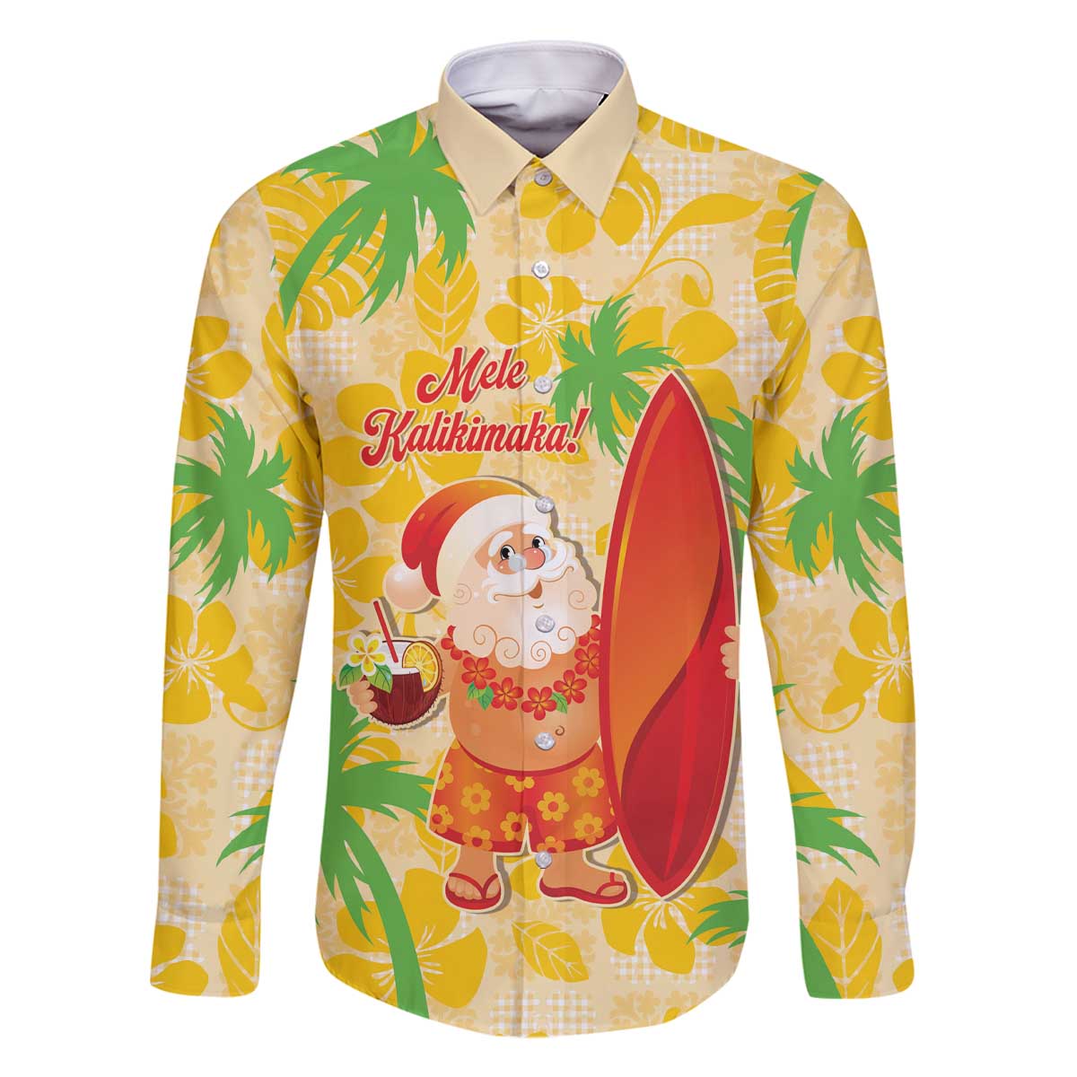 Aloha Hawaii Christmas Family Matching Off The Shoulder Long Sleeve Dress and Hawaiian Shirt Mele Kalikimaka Funny Santa Palaka Quilt Motifs - Polynesian Pride