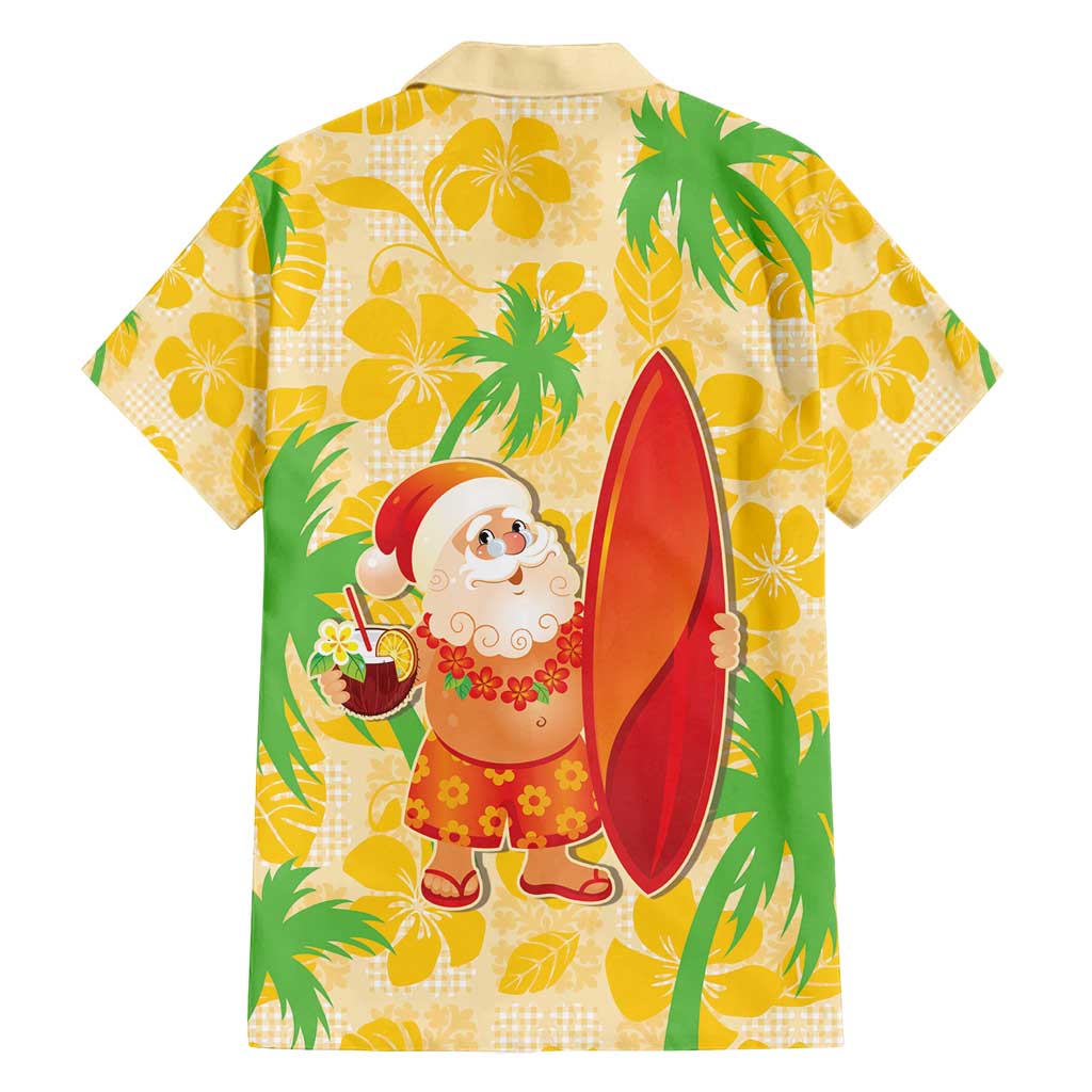 Aloha Hawaii Christmas Family Matching Puletasi and Hawaiian Shirt Mele Kalikimaka Funny Santa Palaka Quilt Motifs - Polynesian Pride