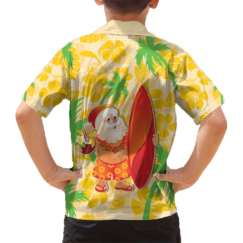 Aloha Hawaii Christmas Family Matching Short Sleeve Bodycon Dress and Hawaiian Shirt Mele Kalikimaka Funny Santa Palaka Quilt Motifs - Polynesian Pride