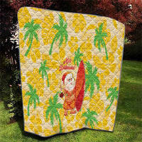 Aloha Hawaii Christmas Quilt Mele Kalikimaka Funny Santa Palaka Quilt Motifs - Polynesian Pride