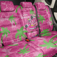 Aloha Hawaii Christmas Back Car Seat Cover Mele Kalikimaka Chill Flamingo Palaka Quilt Motifs - Polynesian Pride