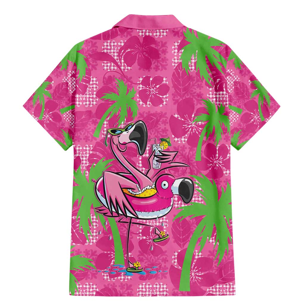 Aloha Hawaii Christmas Family Matching Mermaid Dress and Hawaiian Shirt Mele Kalikimaka Chill Flamingo Palaka Quilt Motifs - Polynesian Pride