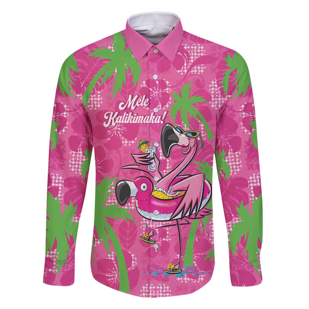 Aloha Hawaii Christmas Family Matching Mermaid Dress and Hawaiian Shirt Mele Kalikimaka Chill Flamingo Palaka Quilt Motifs - Polynesian Pride