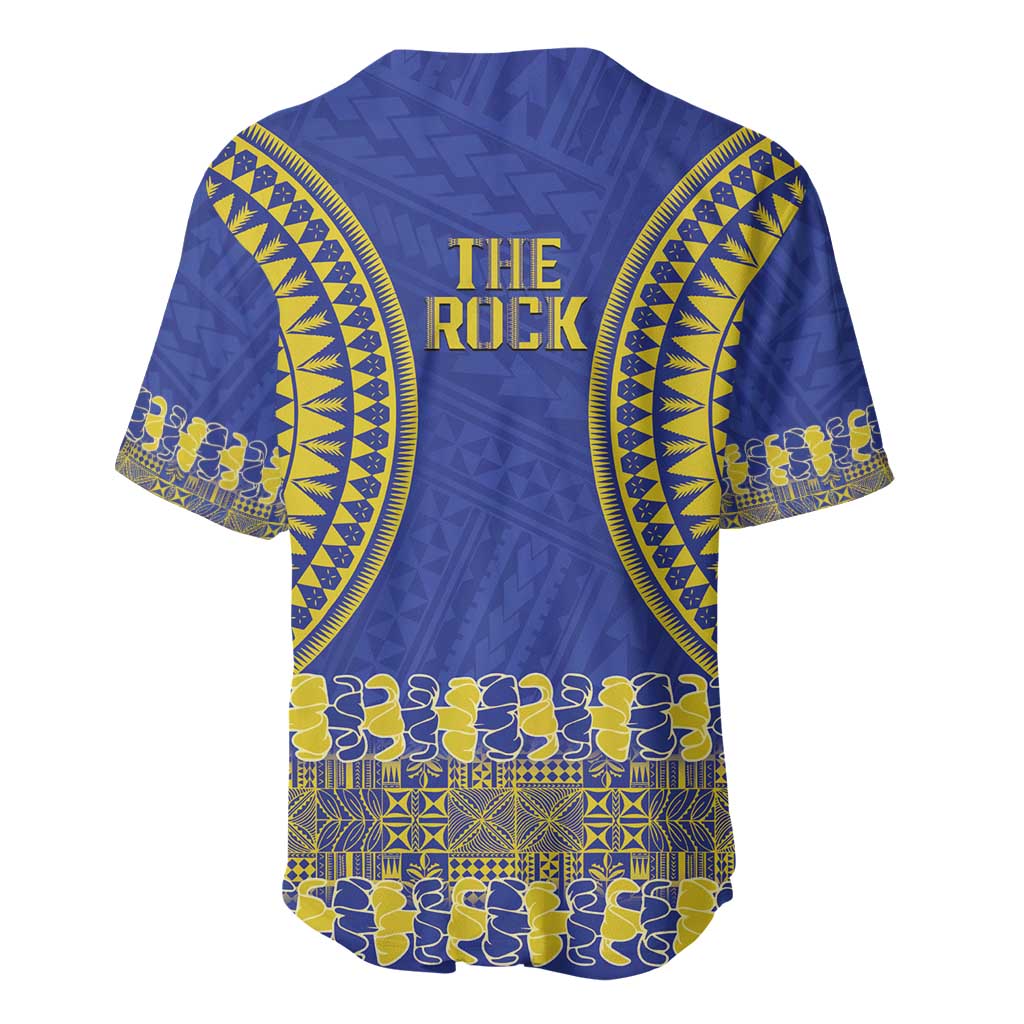 Fakaalofa Lahi Atu Niue Baseball Jersey Siapo Pattern With Puakenikeni LT14 - Polynesian Pride