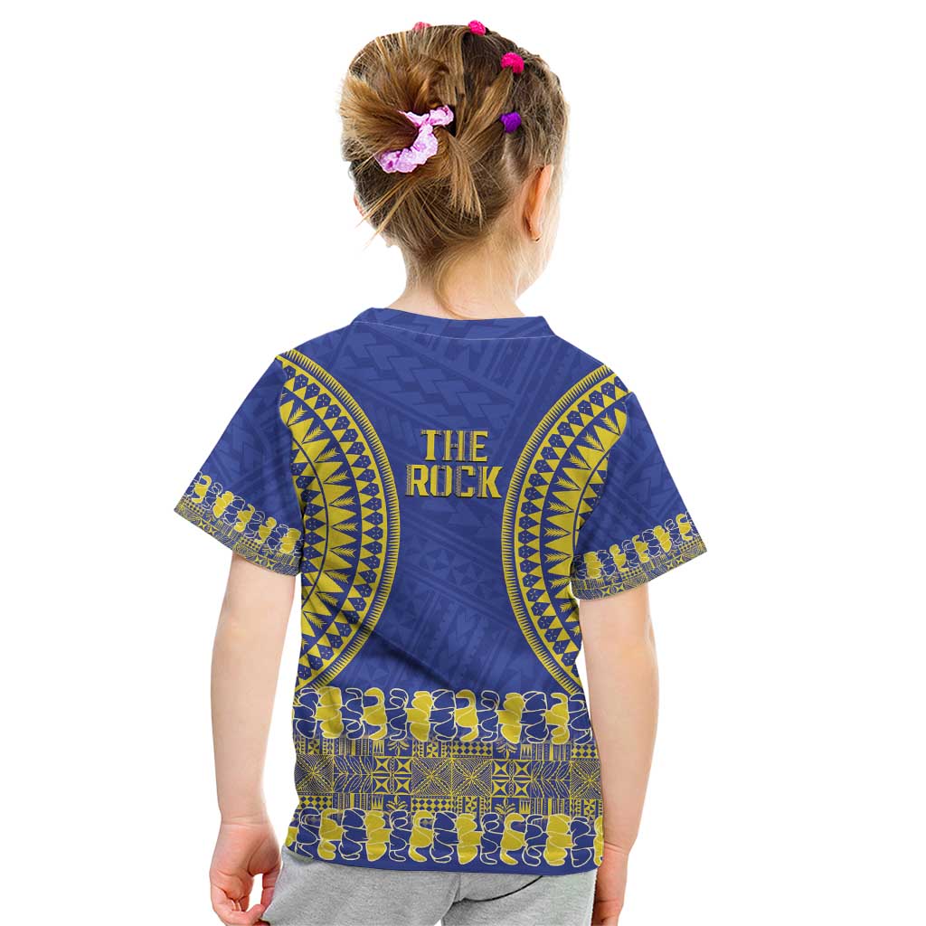 Fakaalofa Lahi Atu Niue Kid T Shirt Siapo Pattern With Puakenikeni LT14 - Polynesian Pride