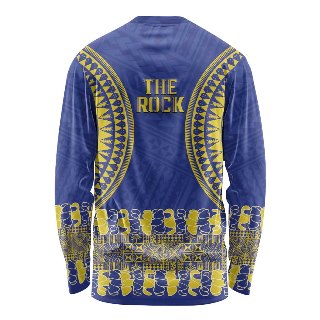 Fakaalofa Lahi Atu Niue Long Sleeve Shirt Siapo Pattern With Puakenikeni