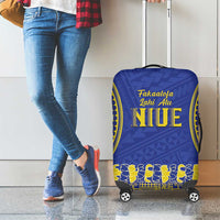 Fakaalofa Lahi Atu Niue Luggage Cover Siapo Pattern With Puakenikeni LT14 - Polynesian Pride
