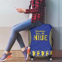 Fakaalofa Lahi Atu Niue Luggage Cover Siapo Pattern With Puakenikeni LT14 - Polynesian Pride