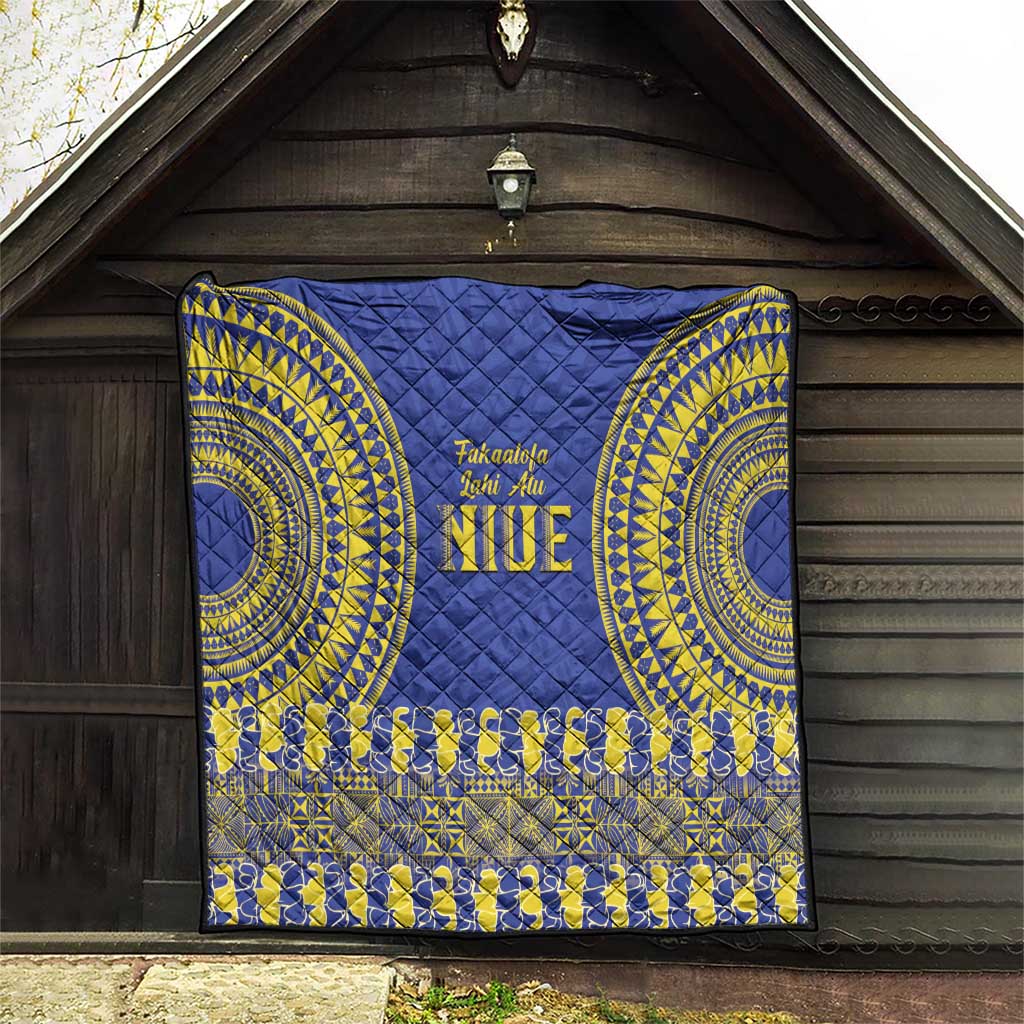Fakaalofa Lahi Atu Niue Quilt Siapo Pattern With Puakenikeni LT14 - Polynesian Pride